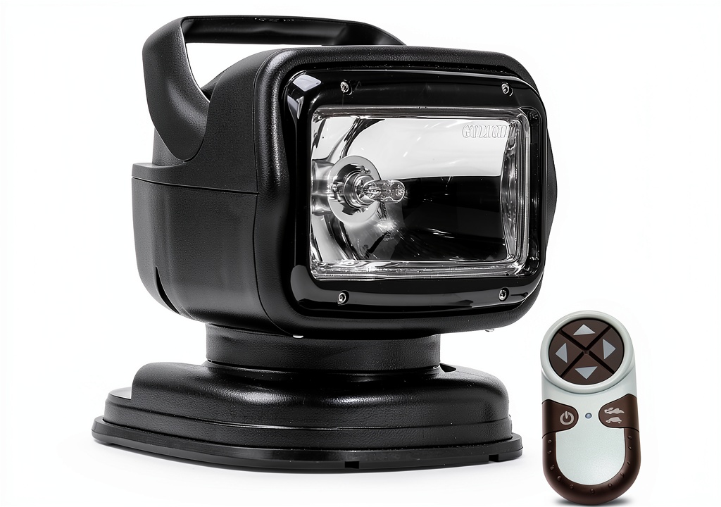 Golight 7951GT Radioray Halogen Wireless Hand-Held Remote Magnetic Mount Shoe-Black in use