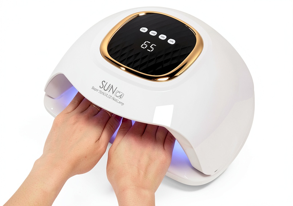 LED nail lamp in use