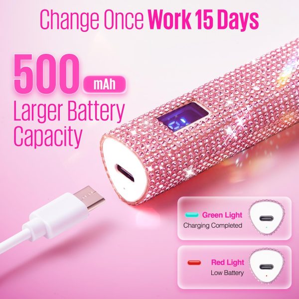 MEFA UV Nail Lamp Silver Cordless 6W Portable-2