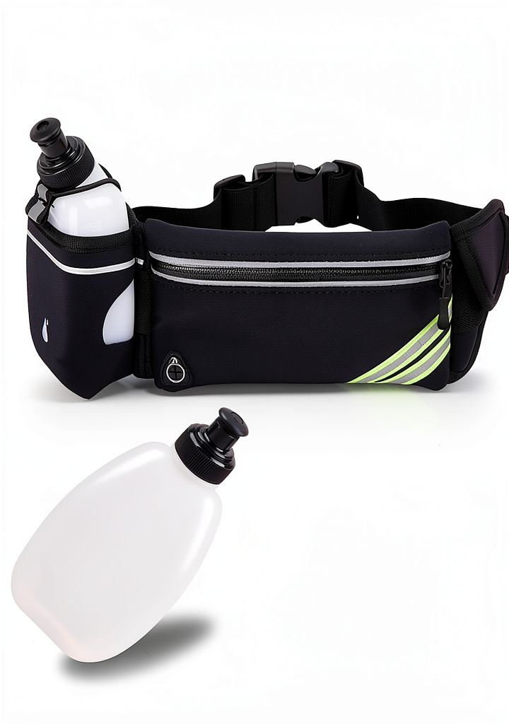 Kehon Running Hydration Belt on a runner’s waist during a sunrise trail run