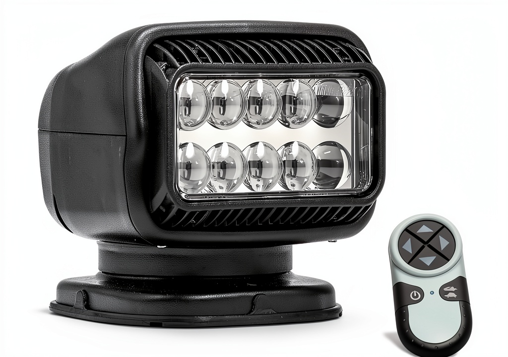 Generic LED Permanent Mount Spotlight on a truck