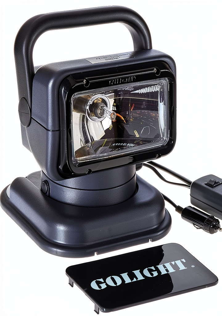 Golight Portable Spotlight in use