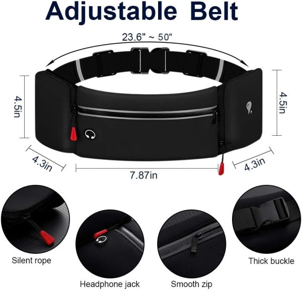 Running Hydration Belt Simptech Nylon Black-6