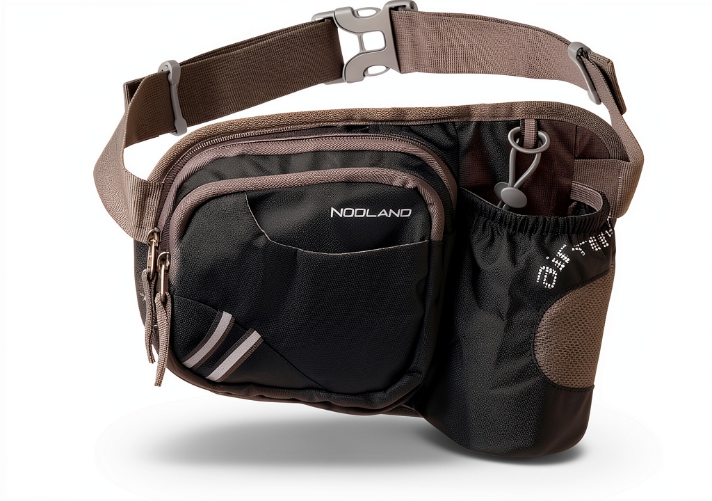 Sharkborough Running Waist Pack being worn during a night jog