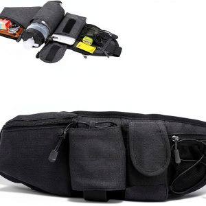 PAERDUO Unisex Hydration Belt Water‑Resistant Nylon-0