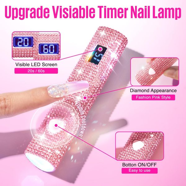 MEFA UV Nail Lamp Silver Cordless 6W Portable-1