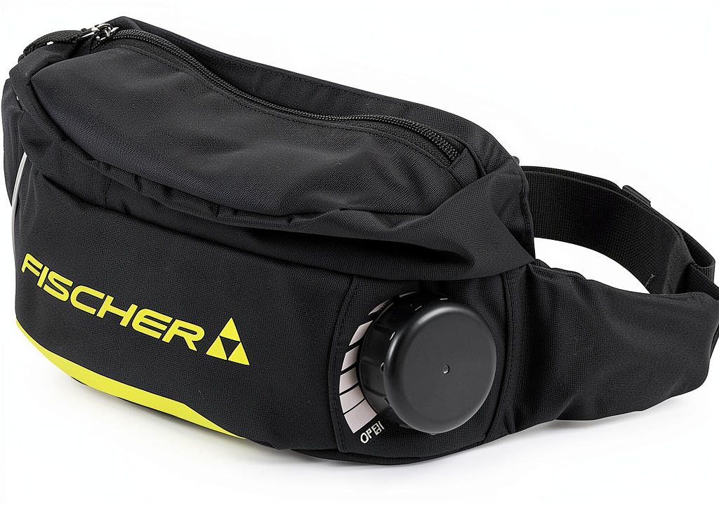 Athlete wearing Fischer Hydration Belt during a trail run
