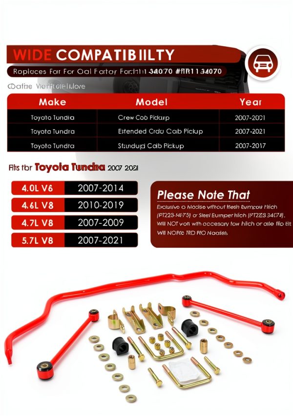 Toyota Tundra Rear Sway Bar Kit Yoursme-2