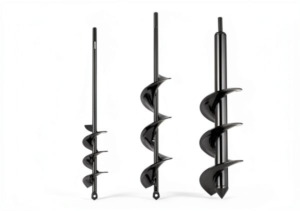 Auger Drill Bit 4 Pack DEEGETEL Stainless Steel 3/8 Hex Garden Auger-1