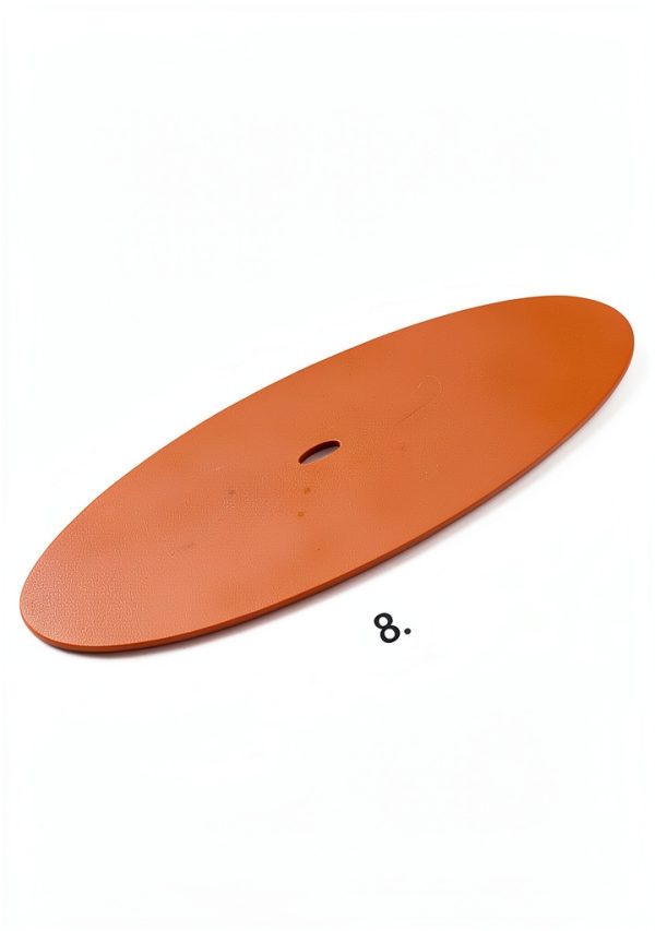 Ice Auger Drill Adapter TOGXFUNI Steel with 8.7" Orange Safety Disk-2