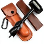 Bushcraft Hand Auger Wrench Set SOMADA Black Oxide Steel with Case-0