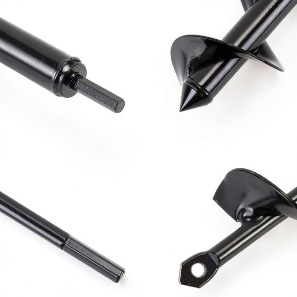 Auger Drill Bit 4 Pack DEEGETEL Stainless Steel 3/8 Hex Garden Auger-2