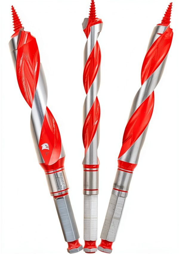 Diablo Auger Bit 3-Piece Set with Dura-Tip for Wood Drilling 7/16" Hex-0