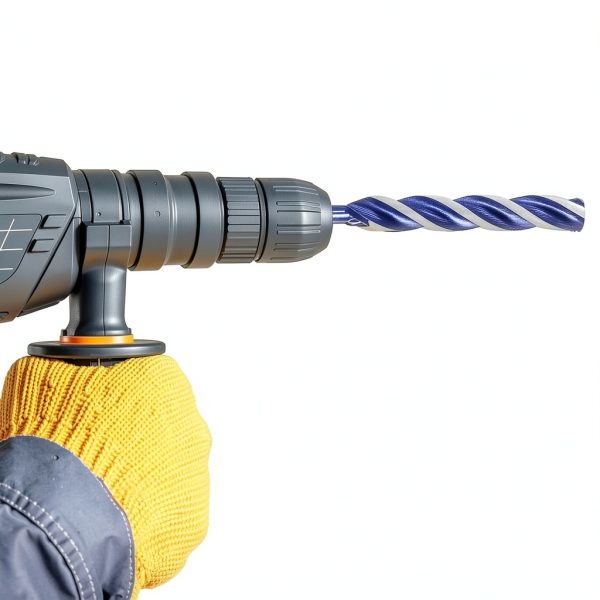 Auger Drill Bit 1/4 Inch Carbon Steel 12" Hex Shank Blue-6