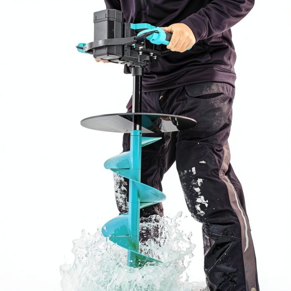 Ice Auger Drill Attachment SFNSM Stainless Ice Fishing Auger-6