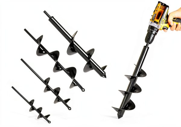 Auger Drill Bit Set 4 pcs VASGOR 1.6x9-4x16 Planting Auger-5