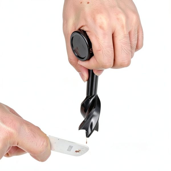 Bushcraft Hand Auger Wrench Set SOMADA Black Oxide Steel with Case-7