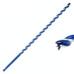 Auger Drill Bit 1/4 Inch Carbon Steel 12" Hex Shank Blue-0