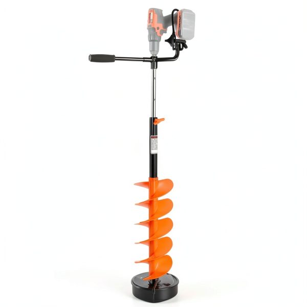 Nordic Legend Ice Auger Combo with 14in Extension Orange 8in-1
