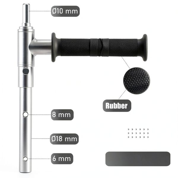 Ice Auger Drill Adapter Mormysh 18mm Steel Cordless Drill Attachment-2