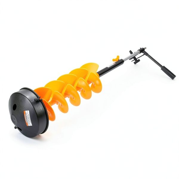 Nordic Legend Ice Auger Combo with 14in Extension Orange 8in-2