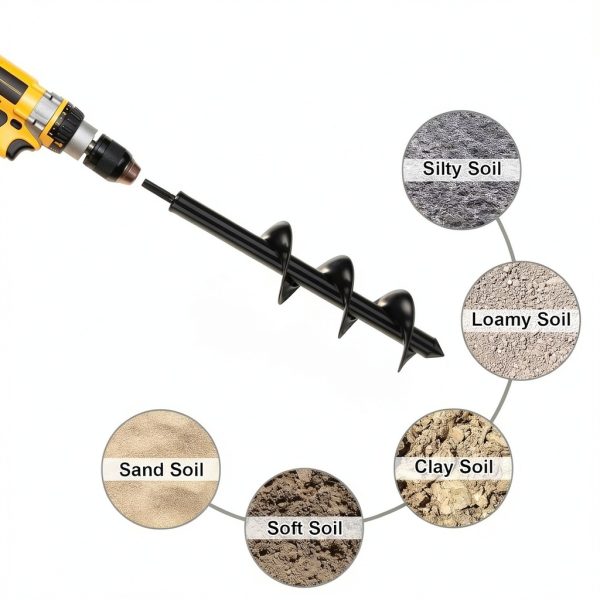 Auger Drill Bit Gbekery 2‑Pack 1.6×16in & 3.5×16in High‑Strength Steel-4