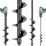 Auger Drill Bit Gbekery 2‑Pack 1.6×16in & 3.5×16in High‑Strength Steel-0